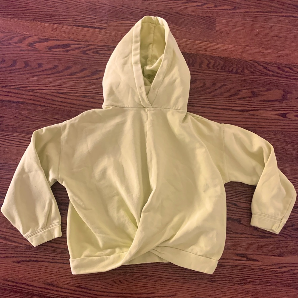HOODED ZARA TWIST FRONT SWEATSHIRT